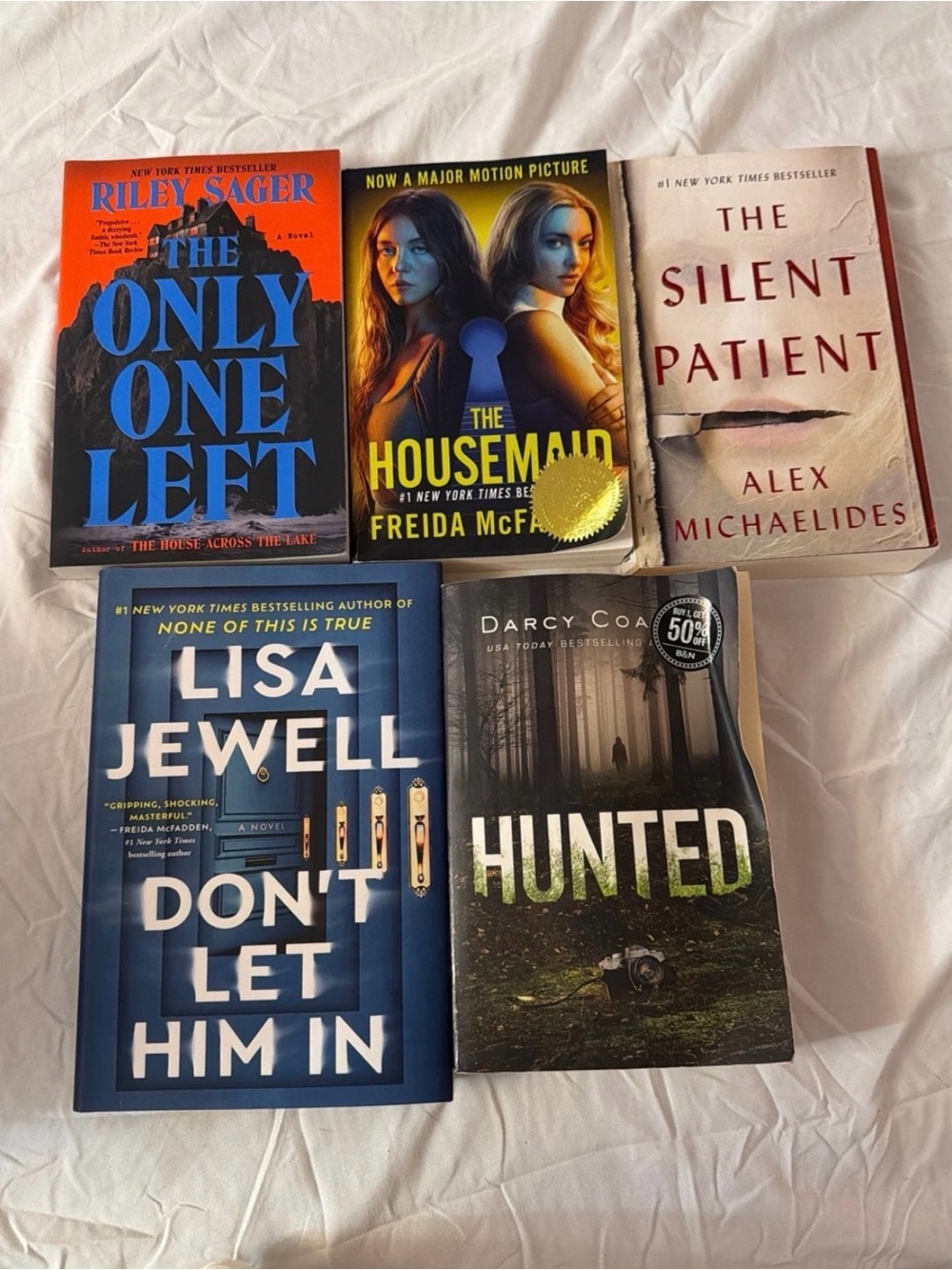 Assorted Mystery Paperback Book Set - Blue, Orange, White, Black Covers